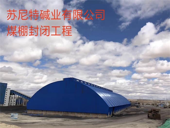 大渡口苏尼特碱业有限公司煤棚封闭工程